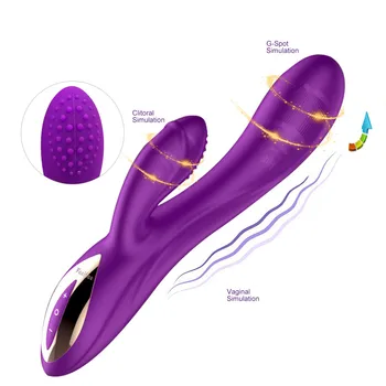  10 Greičio G Spot sekso žaislai moterims, Rabbit Vibratorius Dildo Silikono Vibratorius atsparus Vandeniui Klitorio Stimuliatorius makšties Massager