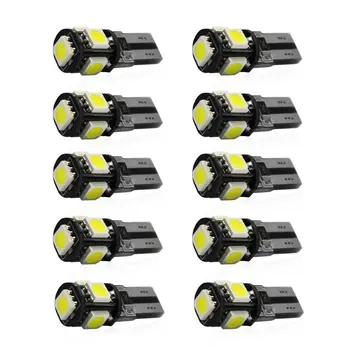 10-Pack CANBUS 1.5 W Baltos T10 LED Lemputė - Super Šviesus 192 194 158 168 W5W LED Automobilio Lemputes