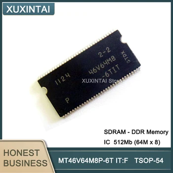 10vnt/daug MT46V64M8P-6T JI:F MT46V64M8P-6T SDRAM - DDR Atminties IC 512Mb (64M x 8), Lygiagrečiai 167MHz 700ps 66-TSOP