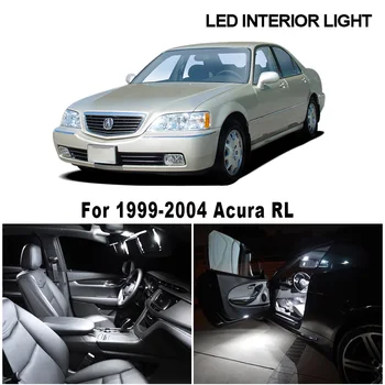 16pcs Balta Canbus LED Žibintai Lemputės Interjero Komplektas 1999 2000 2001 2002 2003 2004 Acura RL Map Dome Licenciją Plokštelės Šviesos