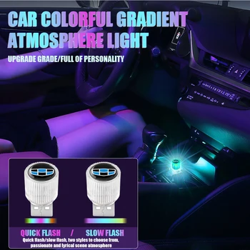 1PCS Automobilių Mažas USB LED Šviesos Atmosfera Dekoratyvinės Lempos Geely 