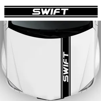1PCS Mados dizaino Dryžuotas automobilių lipdukai-Suzuki Swift Kūrybos dekoratyvinis gaubtas linijos vinilo kinas decal priedai
