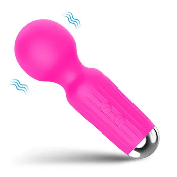 2020 Mini Vibratorius AV Magic Wand Galingas 20 Greičių Vibracijos Klitorio Stimuliatorius Masažas Sekso Žaislai Suaugusiems Moterų Masturbator