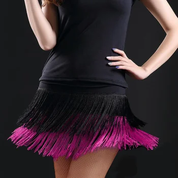 2022 karšto pardavimo Suaugusiųjų Lady dance šokių sijonas vaikų dvigubai kutas lotynų šokių sijonas su kutais sijonas yra