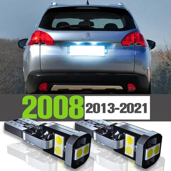 2x LED Licenciją Plokštelės Šviesos Priedai Lempa Peugeot 2008 1 2 2013-2021 2014 2015 2016 2017 2018 2019 2020