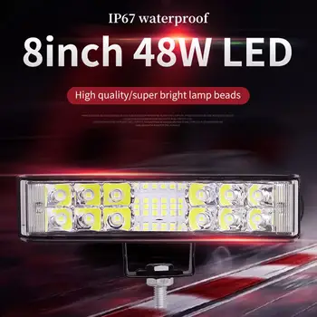 6inch LED Darbo Šviesos Juosta Vietoje Potvynių Offroad Rūko Vairavimo 4WD Lempos Šviesos Lengvųjų Sunkvežimių ATV Baras/darbo VISUREIGIS Q3F9