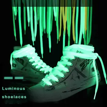 7 Spalvų šviesą Atspindinčios batai šviesos butas platus dvigubo sluoksnio sporto drobė batai asmenybės madinga balta fluorescencinės batų raišteliai