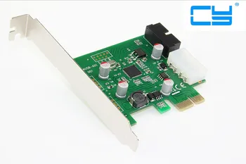 Adaptador de cartao de pci-e, usb 3.0 pci express placa de Expansao Adicionar Em Cartoes conversor Com 4 pinos + USB 3.0 20pin Co