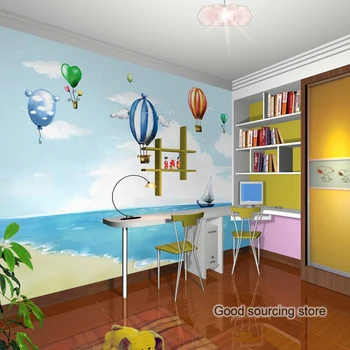 animacinių filmų paplūdimio balionas paplūdimio foto tapetai vaikams