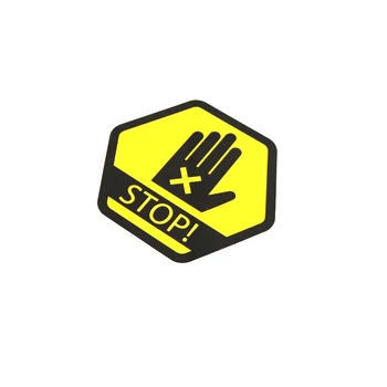 Asmenybės Įspėjimo Automobilių Stilius STOP! PVC Automobilio Lipdukas, Decal Grafinę 14CM*12,5 CM