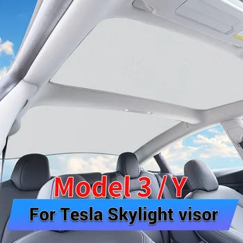 Automobilių Atnaujinti Saulės Atspalvių Stiklo Stogu Tesla Modelis 3 Modelis Y 2019-2020 Dropship Priekiniai Galiniai Prekinis, Galinis Stiklo Stoglangis Aklas Ju Skėtį Nuo Saulės