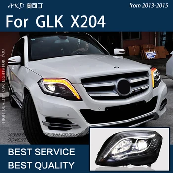 Automobilių Žibintai, Už GLK 2013-2015 m. X204 LED Auto priešakinių Šviesų GLK200 GLK260 Atnaujinti Aukštos Konfigūruoti Signalo Lemputė Priedai