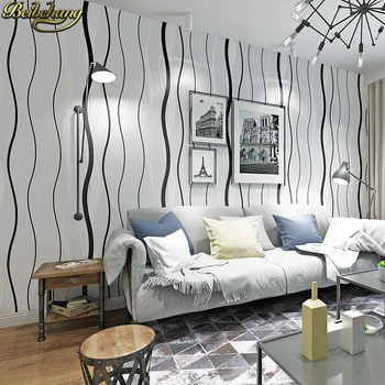 beibehang Modernus minimalistinio 3D dryžuotas kreivė tapetai Miegamajame, gyvenamasis kambarys, TV foną, sienos drabužių parduotuvė abstrakčiai sienos popieriaus