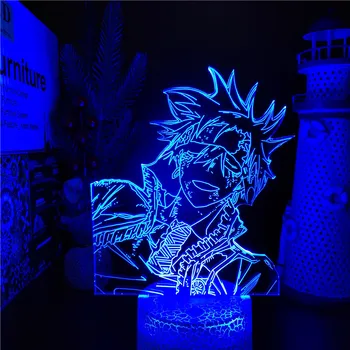 D Gray Man Lavi 3D Iliuzija Lempos Anime Led Nakties Šviesos Įvairių Spalvų RGB Lampara Apdaila Kambario Manga Kalėdų, Gimtadienio Dovana
