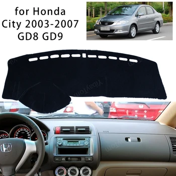 Honda City 2003-2007 GD8 GD9 Konsolės prietaisų Skydelio Suede Mat Raštas Sunshield Dangtis