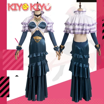 KIYO-KIYO Anime OVERLORD Albedo Cosplay Kostiumų Albedo Mėlyna Suknelė Moterims Helovinas Kostiumai