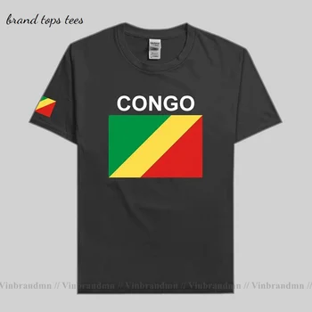 Kongo Respublika vyrų t marškinėliai, megztiniai tautos marškinėlius komanda medvilnės marškinėliai sporto drabužių tees šalies vėliava, sporto KD Kongo