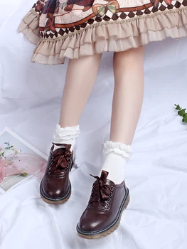 Lolita batai jk vienodą odos batai moteriška Britų stiliaus Japonų studentai retro kolegijos minkštas mergina kasdien batai cosplay cos