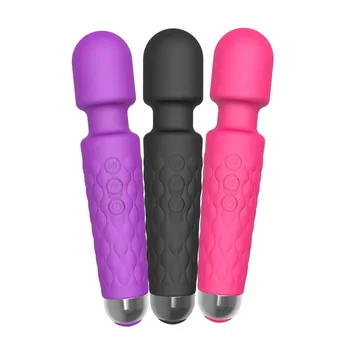 Makšties Klitorio Stimuliatorius Galingas AV Vibratorius Magic Wand Moterų Vietoje Masturbator USB Dildo Sekso Žaislai
