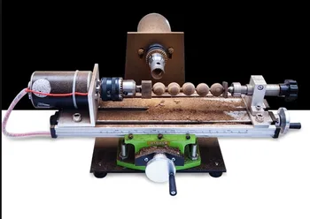 Mini medienos granulių apdorojimo mašinos namų tekinimo duobute mašina granulių perforavimo mašina, poliravimo mašina 220V