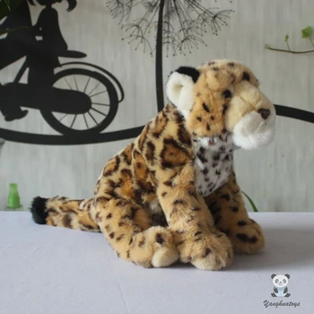 Minkštas Laukinių Pliušinis Cheetah Iškamša Vaikams, Žaislai Realiame Gyvenime Dūminis Leopardas Lėlės Dovanos