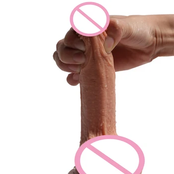 Mlsice Naujas Minkštas Dvigubas silikono Dildo Realiste Lankstus Penis Penis Suaugusiųjų Vyrų Dirbtinis Penis Sekso Žaislai Moteris Netikrą Dicks