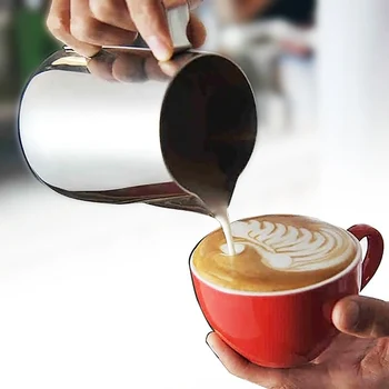 Nerūdijančio Plieno Pieno Putų Ąsotis Espresso Kavos Ąsotis Barista Amatų Kavos Latte Pieno Putų Ąsotis Ąsotis 350/600/1000ML