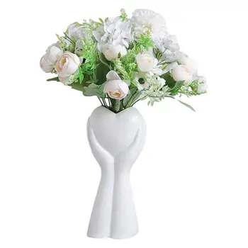 Rankiniai Meilės Vaza Keramika Gėlių Vaza Statula Gėlių Vaza Hhydroponic Gėlių Išdėstymas Specialus Gėlių Stalo Dekoratyvinę