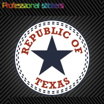 Respublikos Texas Antspaudas, Lipdukas Premium Mirti Iškirpkite Vinilo Derliaus Texan TX Lipdukai Automobilių, RV, Nešiojamieji kompiuteriai, Motociklai