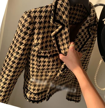 stilius mažas kvapnių Nauji kailiniai paltai moterų temperamentas studentas mažos trumpą Šifono striukė gali pritaikyti didelis dydis