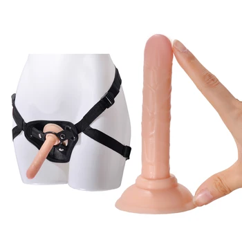 Strap-On Realistiškas Penis Reguliuojamas Strapon Panaudoti Dildo Sekso Žaislas, Skirtas Lesbiečių Moterų, Turinčių Porų siurbtukas G spot Vibratorių Kelnės