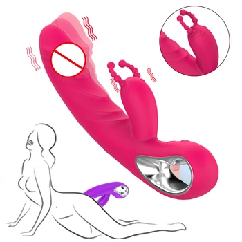 Suaugusieji G Spot Triušis Dual Vibrator Vibratorių Masturbators Sekso Žaislai Moterims, Vyrams, Makšties Analinis Klitorio Stimuliatorius Massager Sekso Parduotuvė