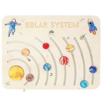 Vaikai Juokinga Mokslo Saulės Systerm Rinkinys Žaislo Švietimo Žaislai 6-8 Metų amžiaus Vaikams, 3D Valdybos Pagerinti Žvalgybos Rinkinys
