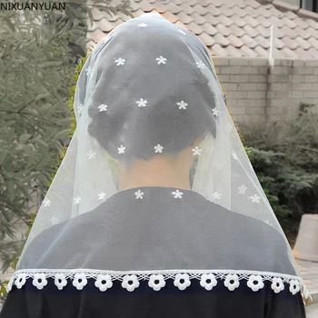 Vestuvių Plaukų Aksesuarai Islamo Skraiste Fascinators Vestuvėms Rochii Elegante De Nunta Vualiai Nuotaka Nėrinių Vinjetė Krikščionių