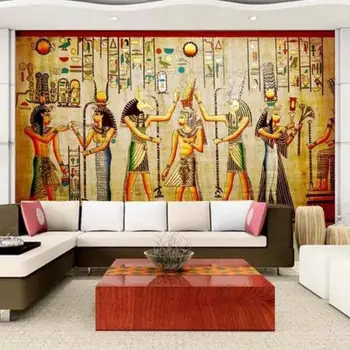 wellyu Užsakymą tapetai mados 3d foto piešiniai senovės Egipte šventė klasikinės kambarį, TV foną, sienos popieriaus freskos