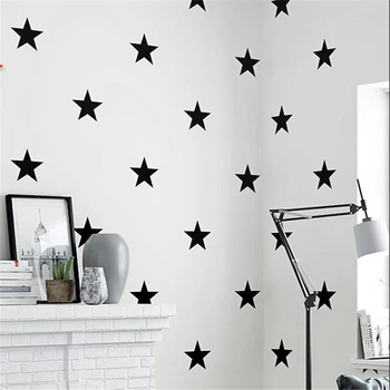wellyu Šiaurės stiliaus modernus minimalistinė geometrinių penkerių-pažymėjo žvaigždutė kambarį, miegamąjį, TV foną, sienos žvaigždžių tapetai