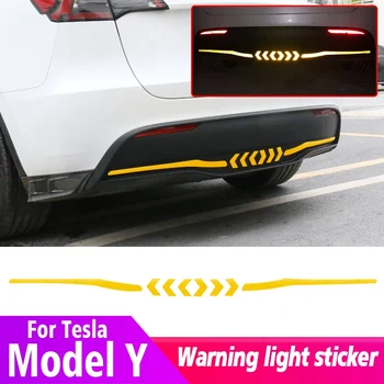 Šviesą Atspindinčios Automobilių Uodega Lipdukas Saugos Įspėjimas Šildomi Lipdukas Galinis Atspindys Įklija, Tesla Model Y 2021-2022