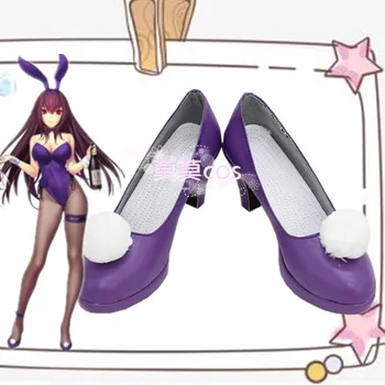 Žaidimo Likimas/Grand Kad Katytė Sashi Ugatsu B violetinė cosplay aukštakulniai pagal užsakymą