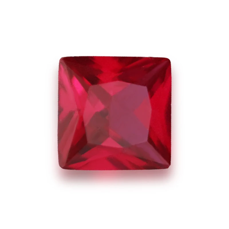LETMEXC 50pcs Aukštos Kokybės Viršų AAAAA 5# Red Ruby Princess Cut Korundas Prarasti Brangakmenio Papuošalai Vaško liejinys Nuotrauka 4