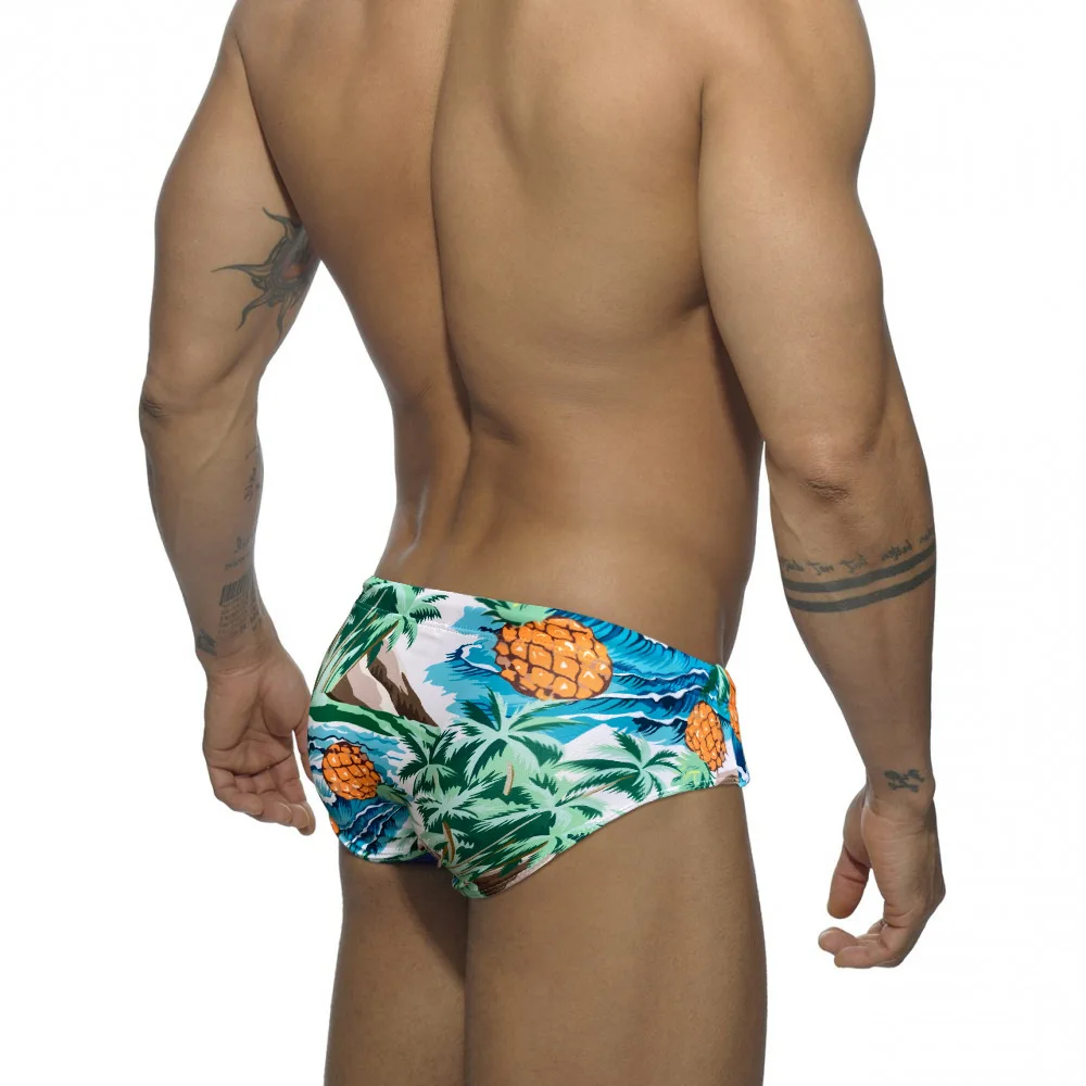 T29 nauja seksuali stora vyrų maudymosi kostiumėliai, žalia spausdinti mažas juosmens vyrų maudymosi baseinas bikini naršyti vyrų maudymosi kostiumai vyrams maudytis maudytis trumpikės Nuotrauka 2