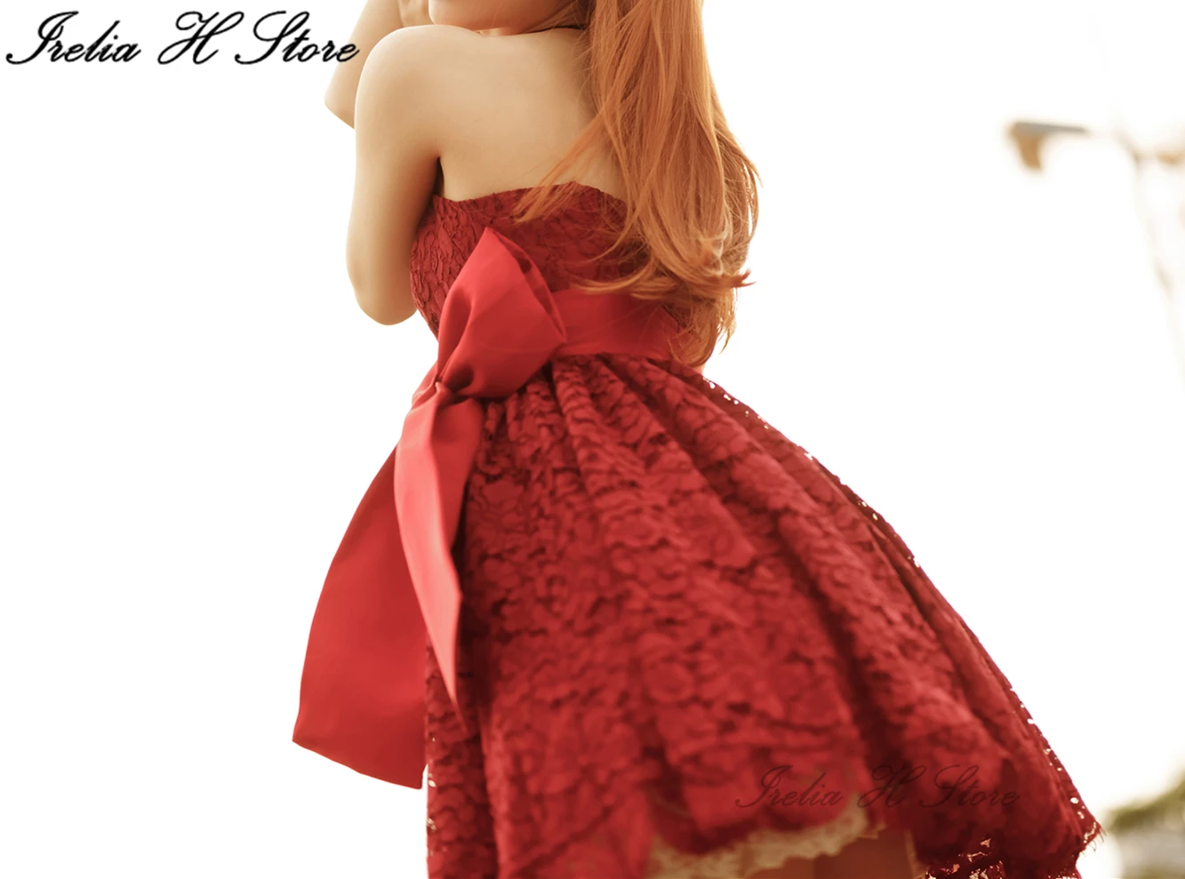 Irelia H Parduotuvėje Anime EVA Asuka Langley suknelės Cosplay Kostiumų Vasaros dienos suknelę, vieną šalies raudona suknelė moteris Nuotrauka 1