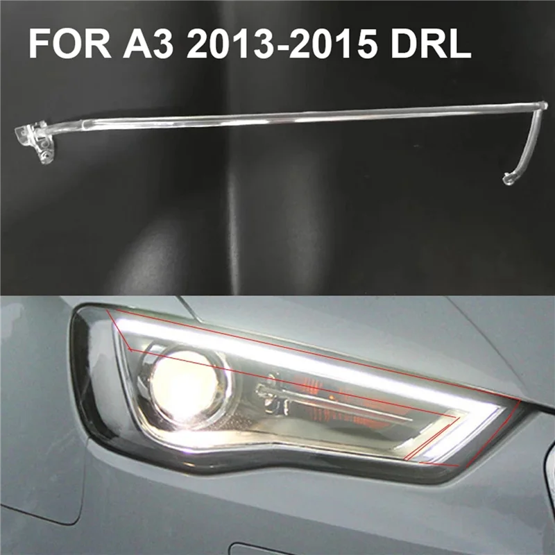 Automobilių Šviesos važiavimui Dieną Bar Audi A3 2013-2015 M. Priekinis Dešinės Žibintų Šviesos Vadovas Plokštelę, Šviesos važiavimui Dieną Vamzdis Nuotrauka 1