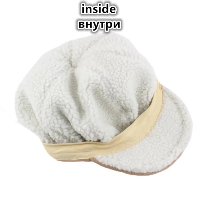 XdanqinX Žiemos Moterų Skrybėlę Storas Šiltas Newsboy Kepurės Elegantiška Vintage Mados Aksominis Kailis Moteriškos Žieminės Kepurės Sporto Bžūp Daugiaspalvis Nuotrauka 3