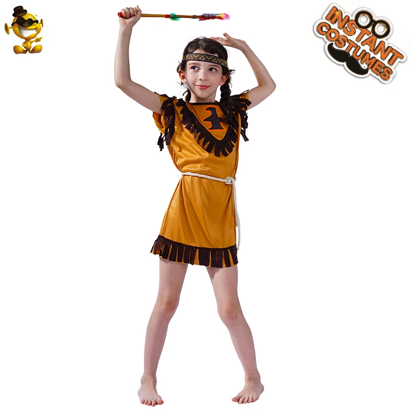Helovinas Kostiumas Indijos Merginos Kostiumas Uzpost Cute Princesė Fancy Dress Kostiumai Puras Indijos Vaikai Šalis Nuotrauka 3