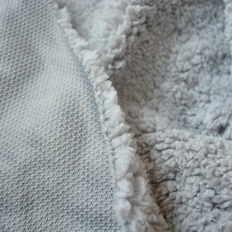 Shu Medvilnės Ėriukų Audinio Sutirštės Terminis Pamušalas Žiemą Sleepwear Megztinis Antklodė Siūti Audinys Mados Didmeninė Medžiagos Matuoklis Nuotrauka 3