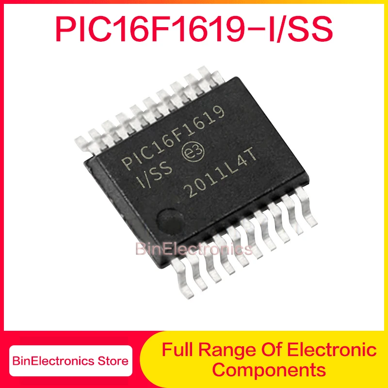5VNT PIC16F1619-I/SS PIC16F1619-aš PIC16F1619 SSOP20 Naujas originalus ic chip sandėlyje Nuotrauka 0